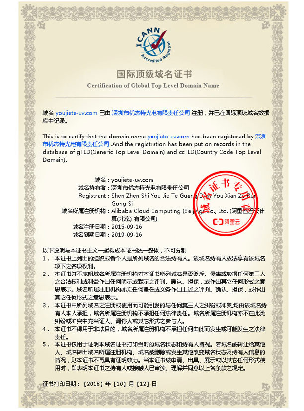 国际顶级域名证书